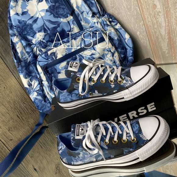 Converse Ctas OX Mason Blue Canvas W AUTHENTIC - Picture 2 of 7